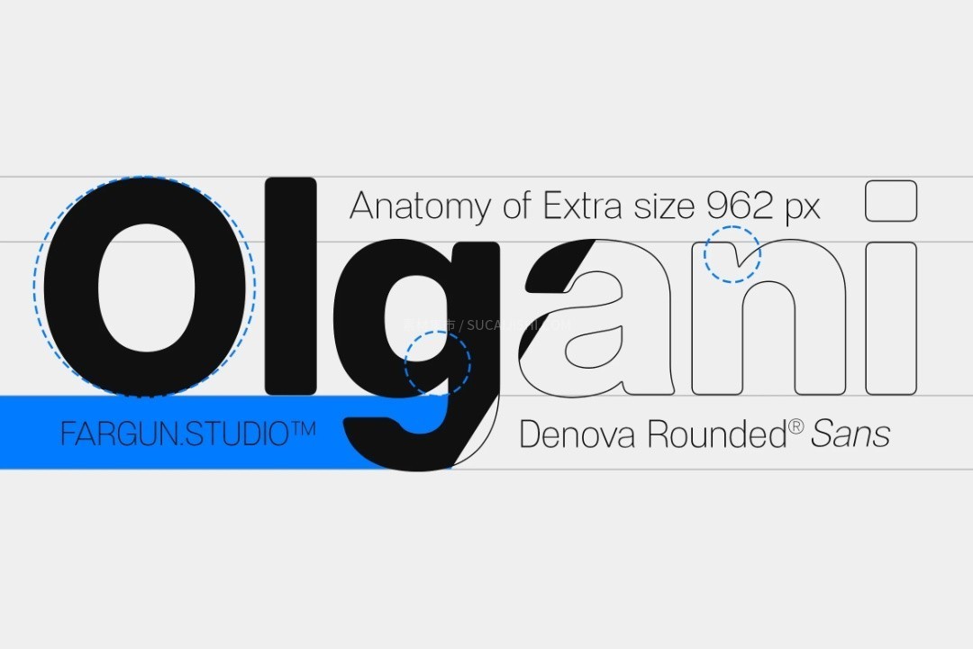 Denova Rounded 圆润无衬线可变字体(90种样式)